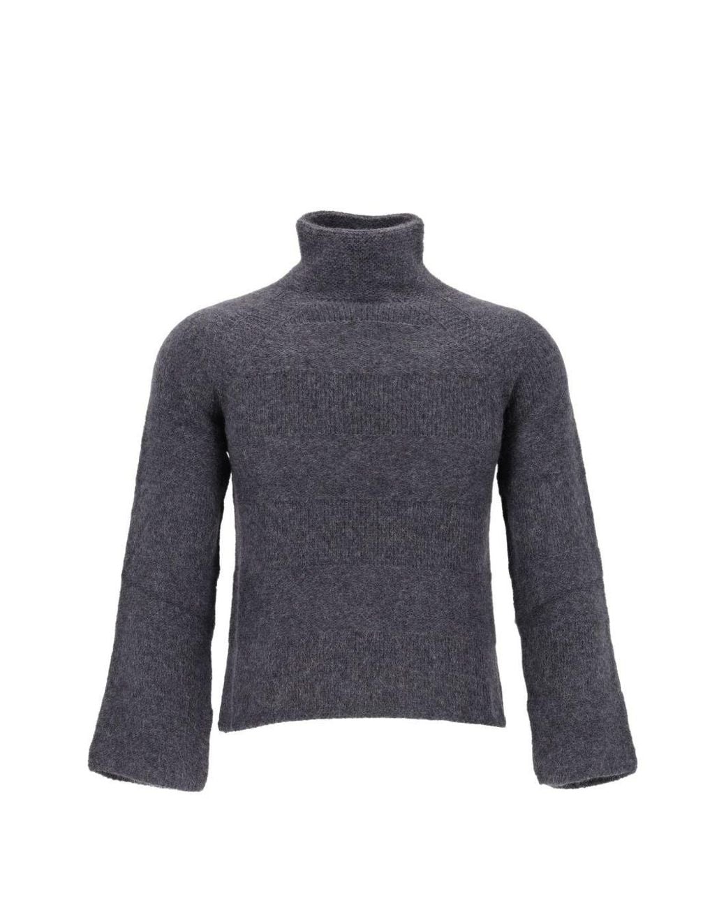 Emporio Armani Blue Wool Blend Sweater