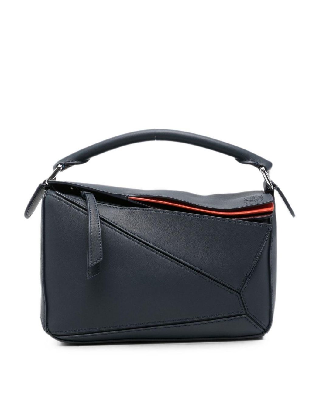Loewe Blue Puzzle Small Leather Handbag