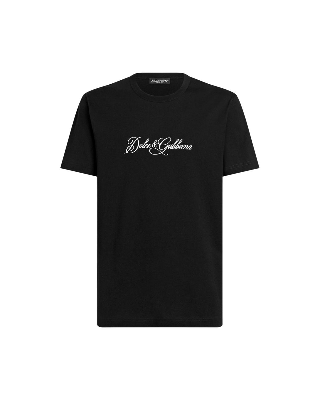 Dolce & Gabbana Black T-Shirt With Logo for men