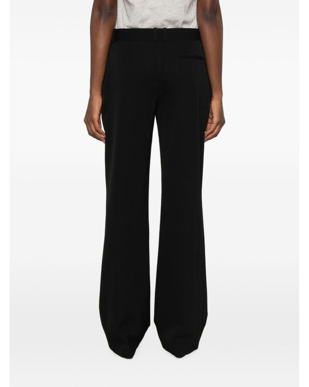 The Row Black Coleman Wool Trousers