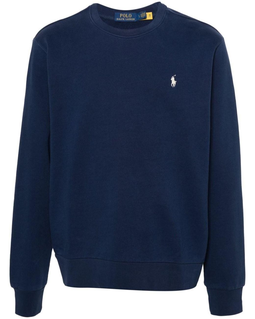 Polo Ralph Lauren Blue Loopback Fleece Sweatshirt for men