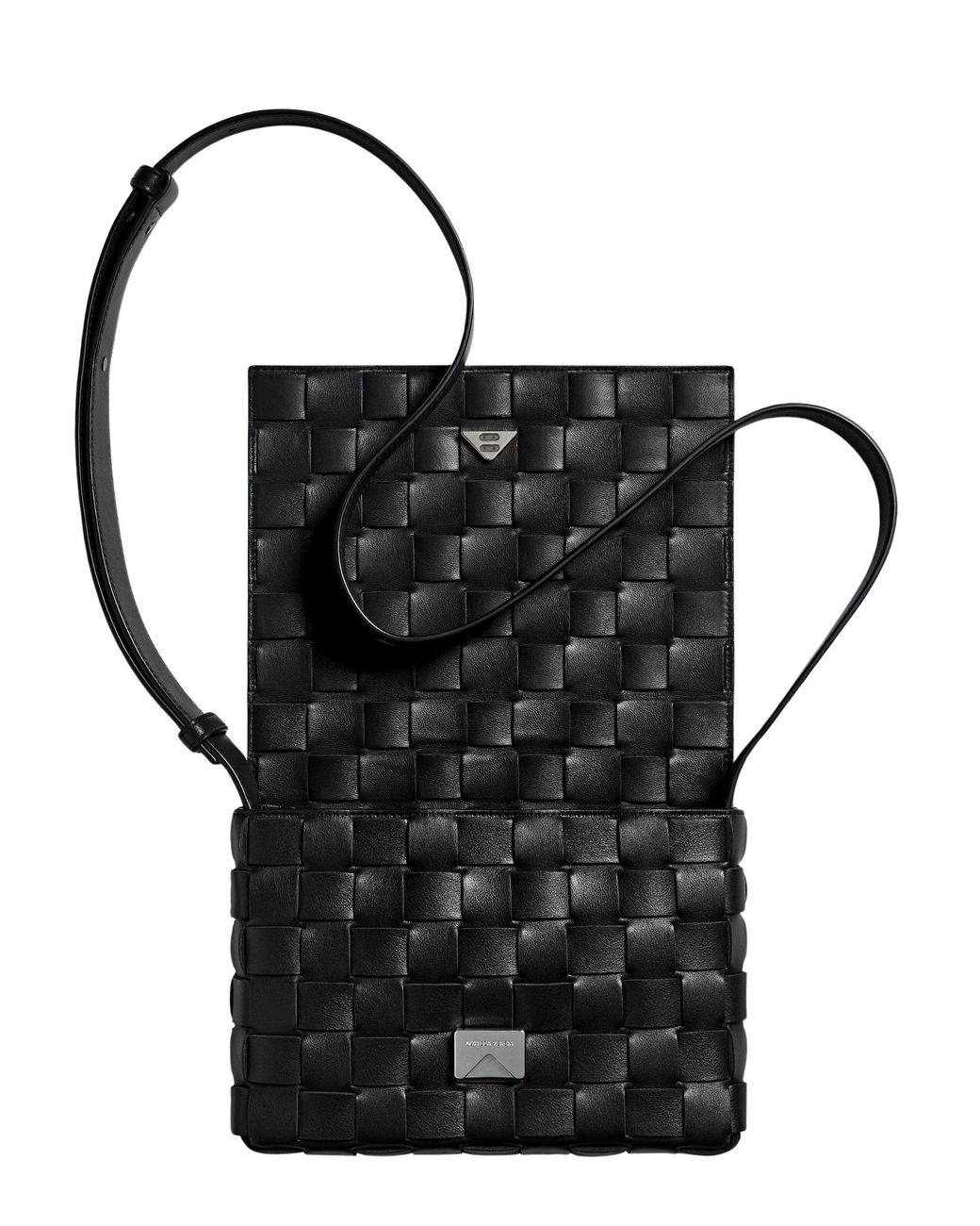 Bottega Veneta Black Orto Messenger Bag for men