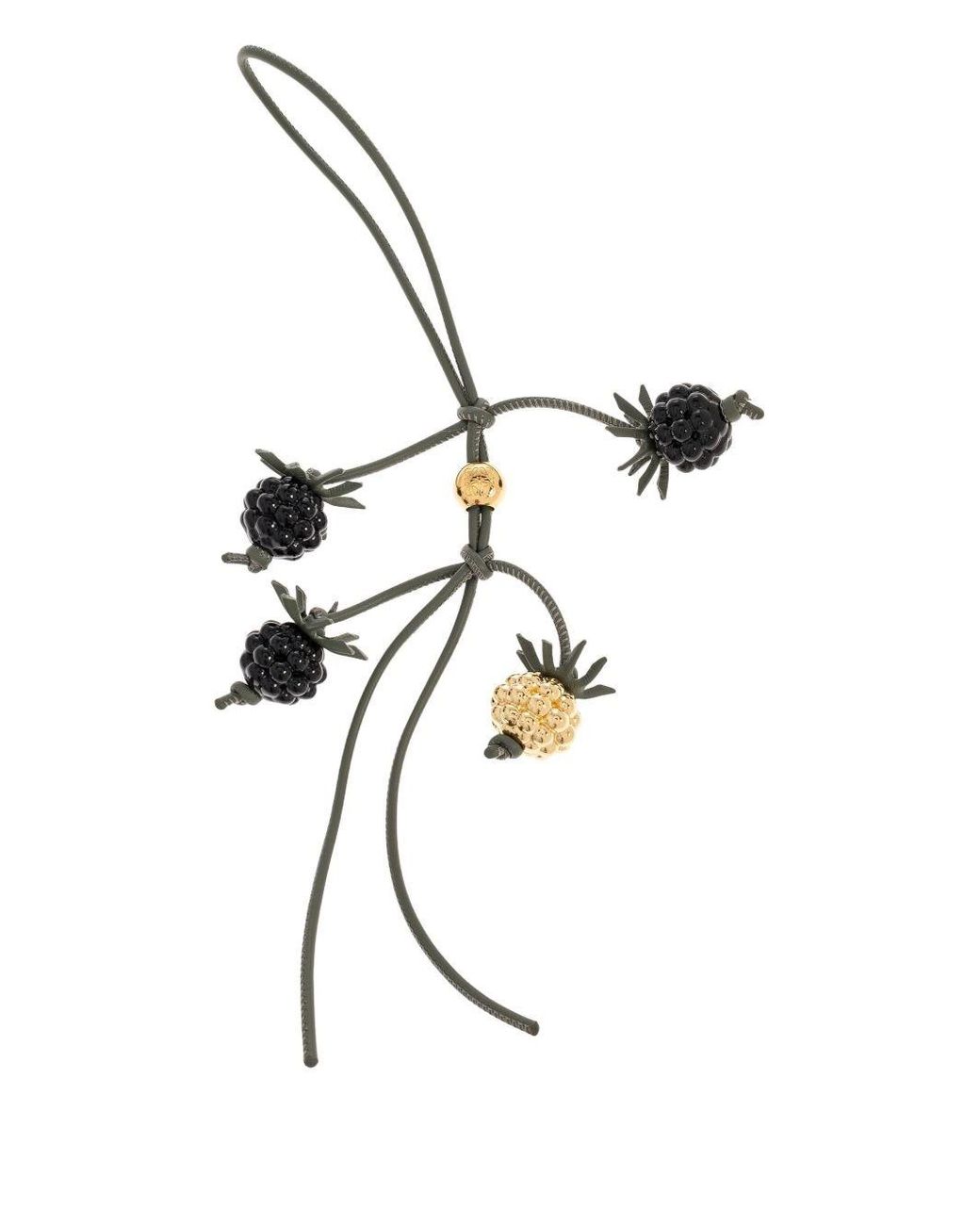 Loewe Black Berry Leather Charm