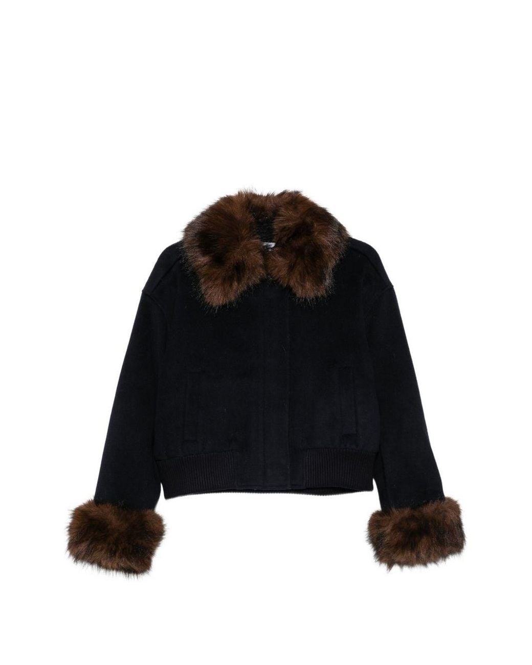 Self-Portrait Black Wool Jacket