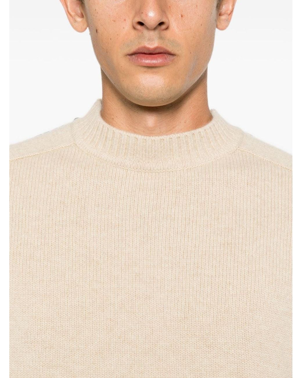 Extreme Cashmere White Cashmere Crewneck Sweater