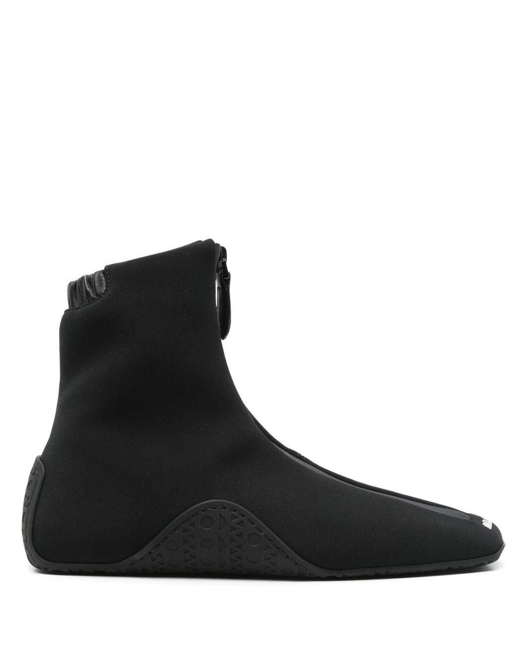Alaïa Black Zipped Ankle Sneakers