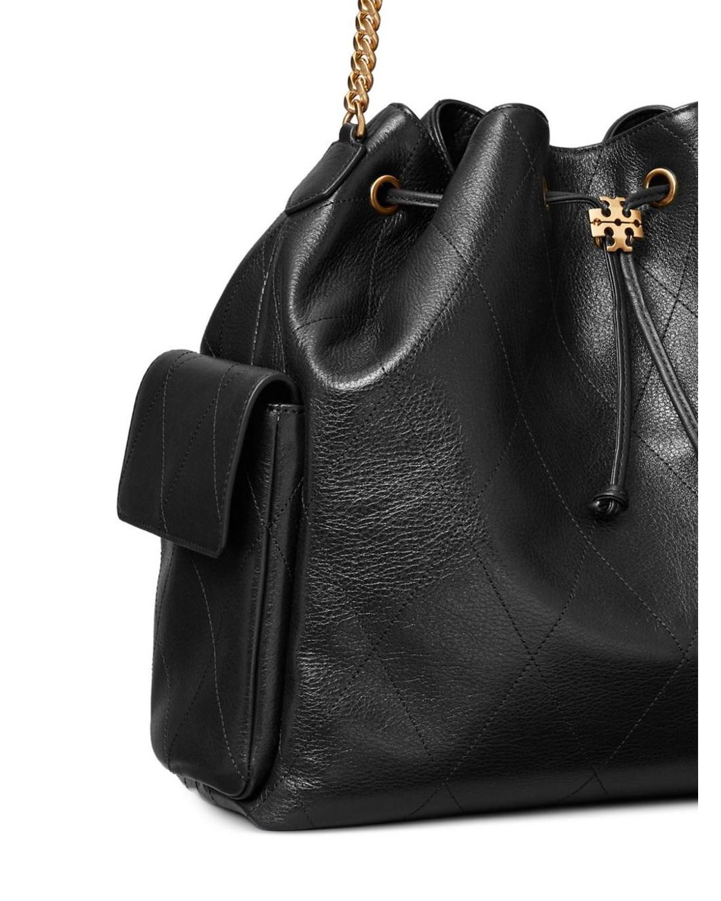 Tory Burch Black Grand Sac À Bandoulière Matelassé Charlie