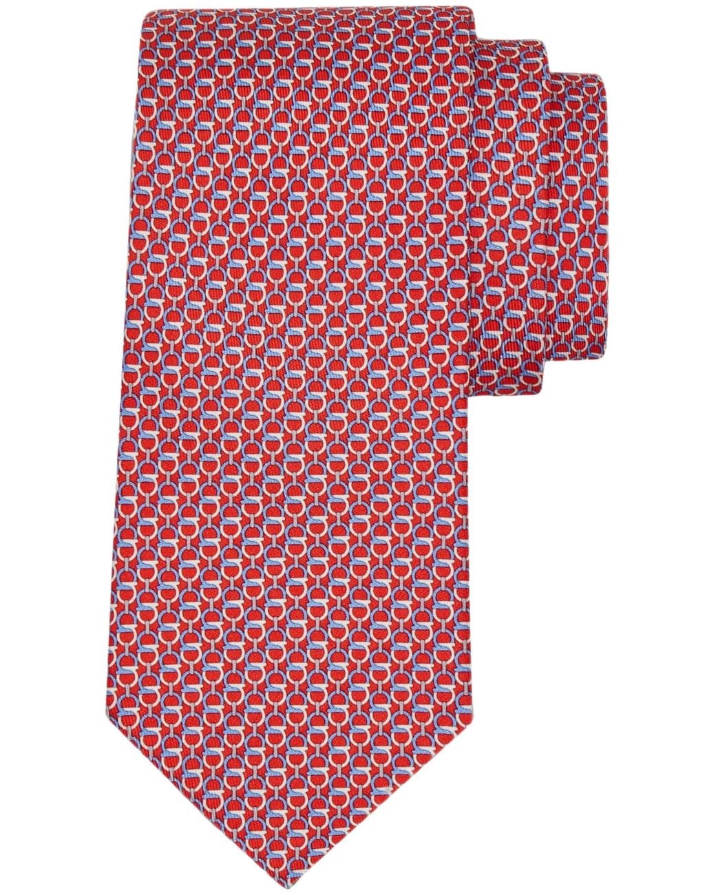 Ferragamo Red Chapeau Tie for men