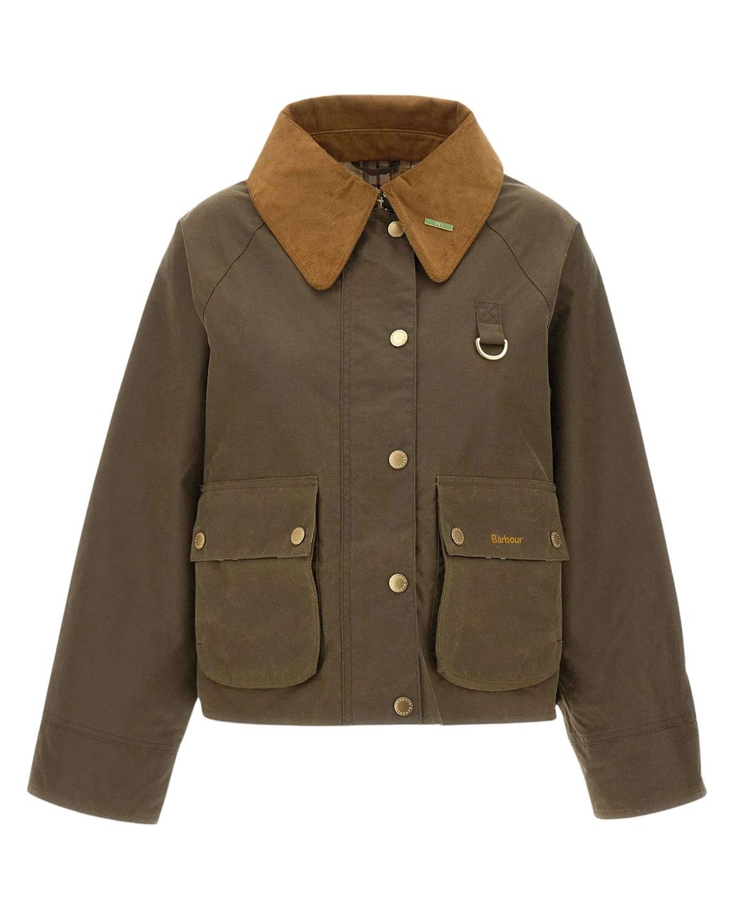 Barbour Green Hazelnut Waxed Cotton Jacket
