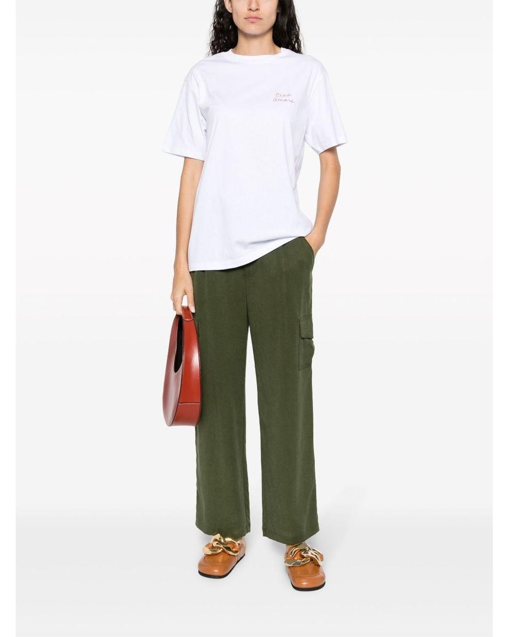 Giada Benincasa White T-Shirt Ciao Amore