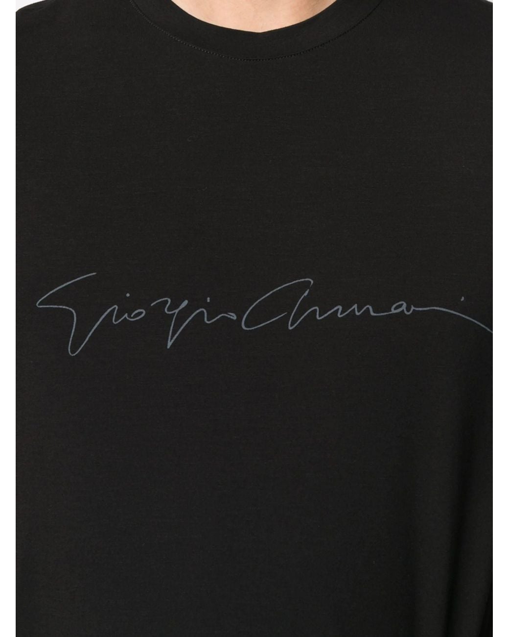 Giorgio Armani Black Signature T-Shirt for men