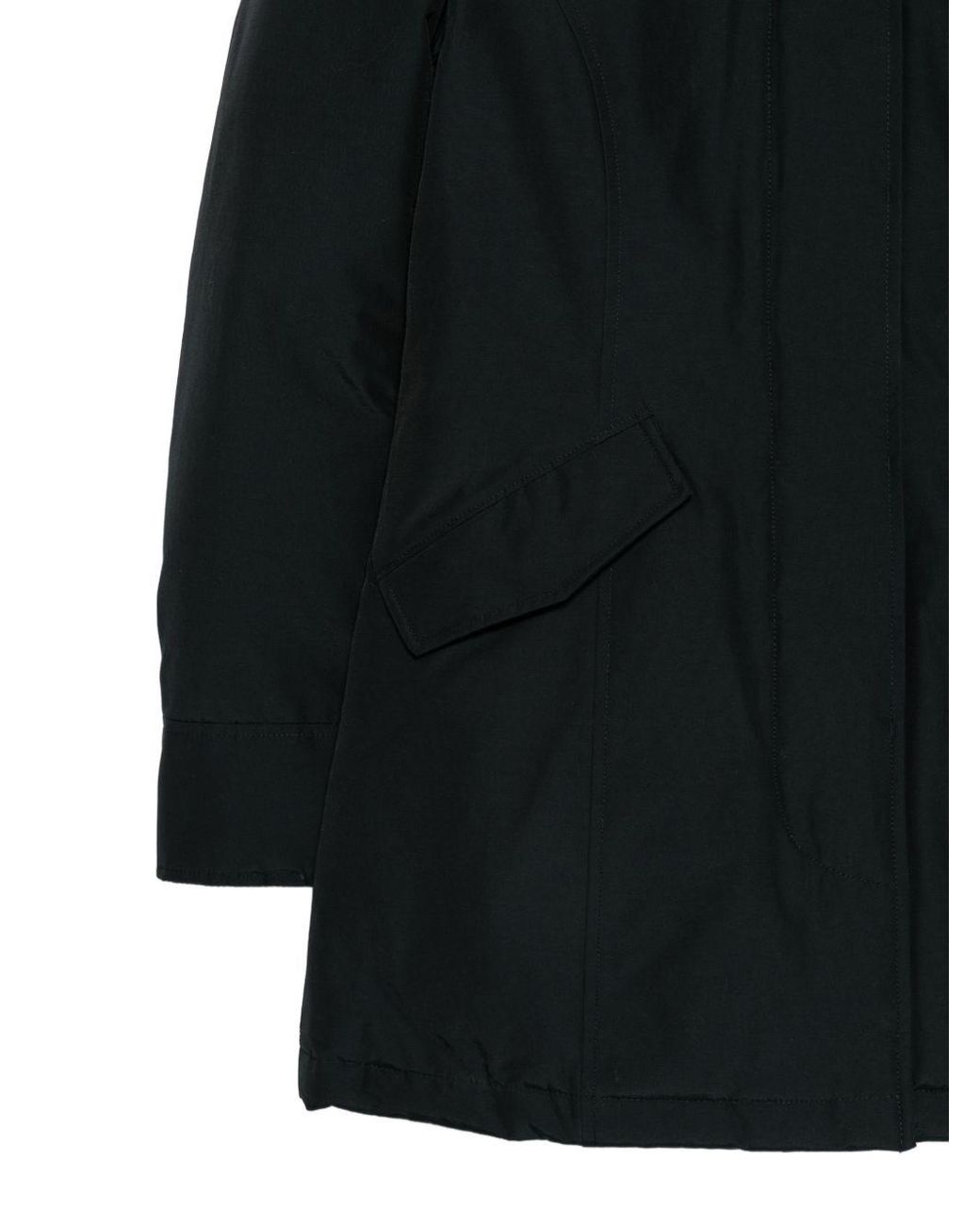 Woolrich Black Arctic Raccoon Parka Coat