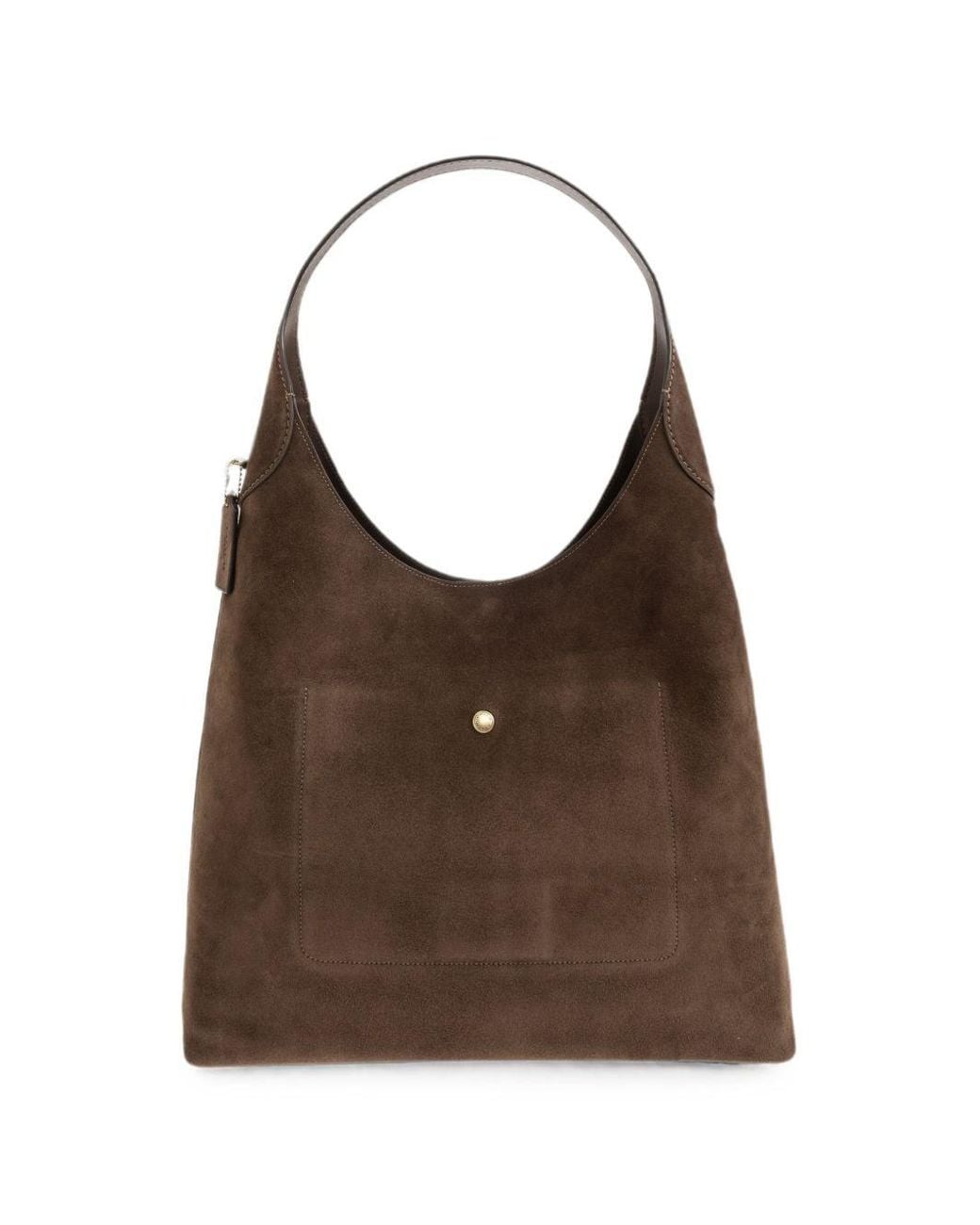 COACH Brown Brooklyn 39 Suede Leather Shoulder Bag