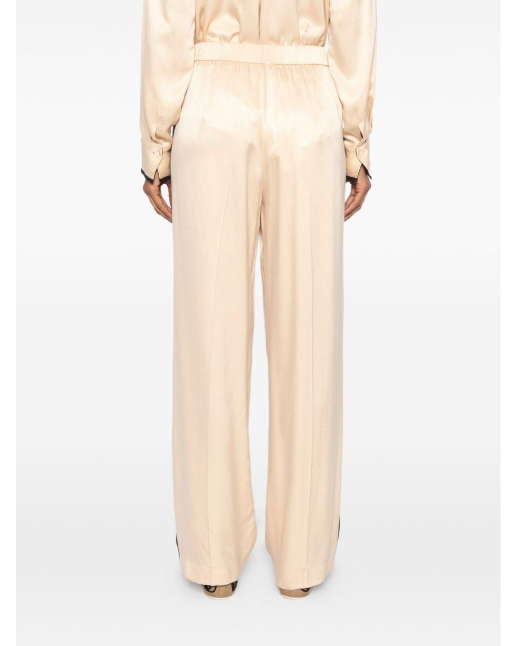 Forte_forte Natural Side-Band Trousers