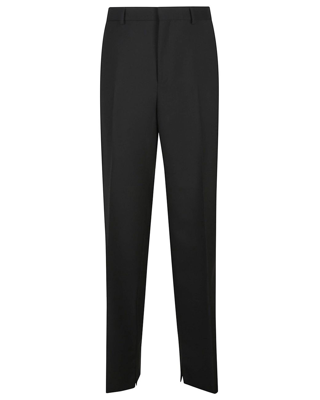 Gucci Black Wool Gabardine Trousers for men