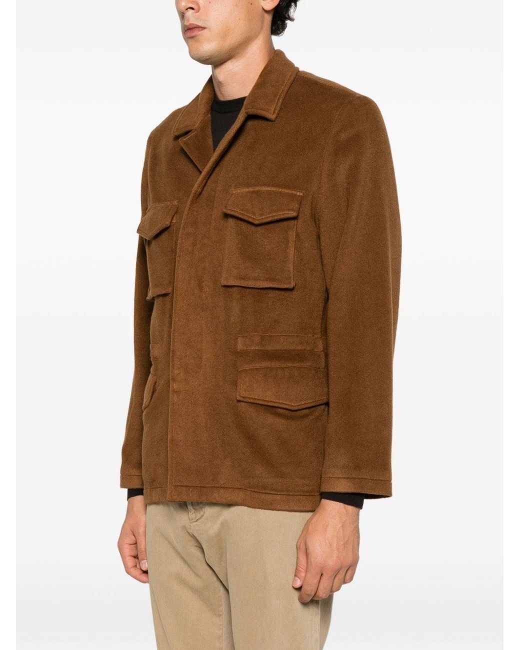 Boglioli Brown Cashmere Jacket for men