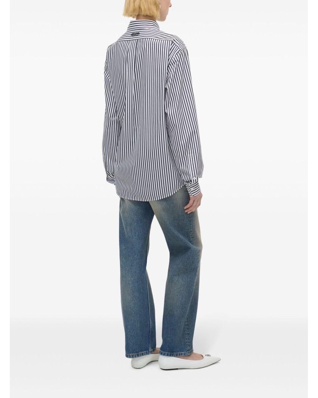 Camicia Rigata di Marc Jacobs in Blue