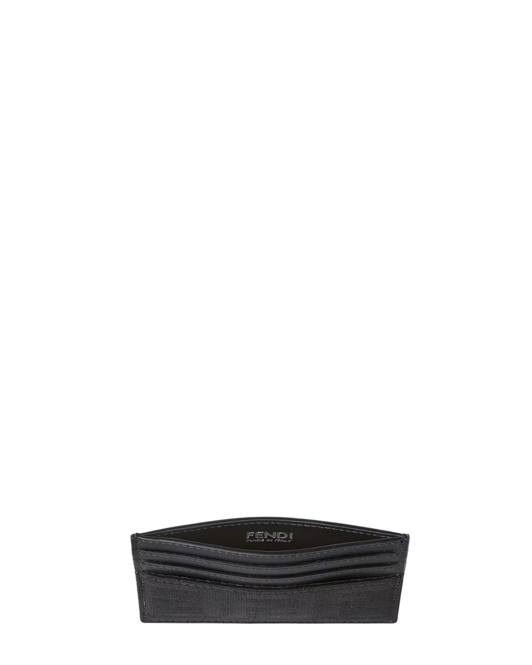 Fendi White Ff Card Holder for men