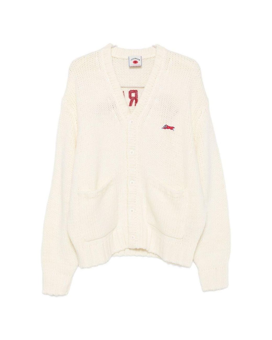 ICECREAM White Wool Blend Cardigan for men