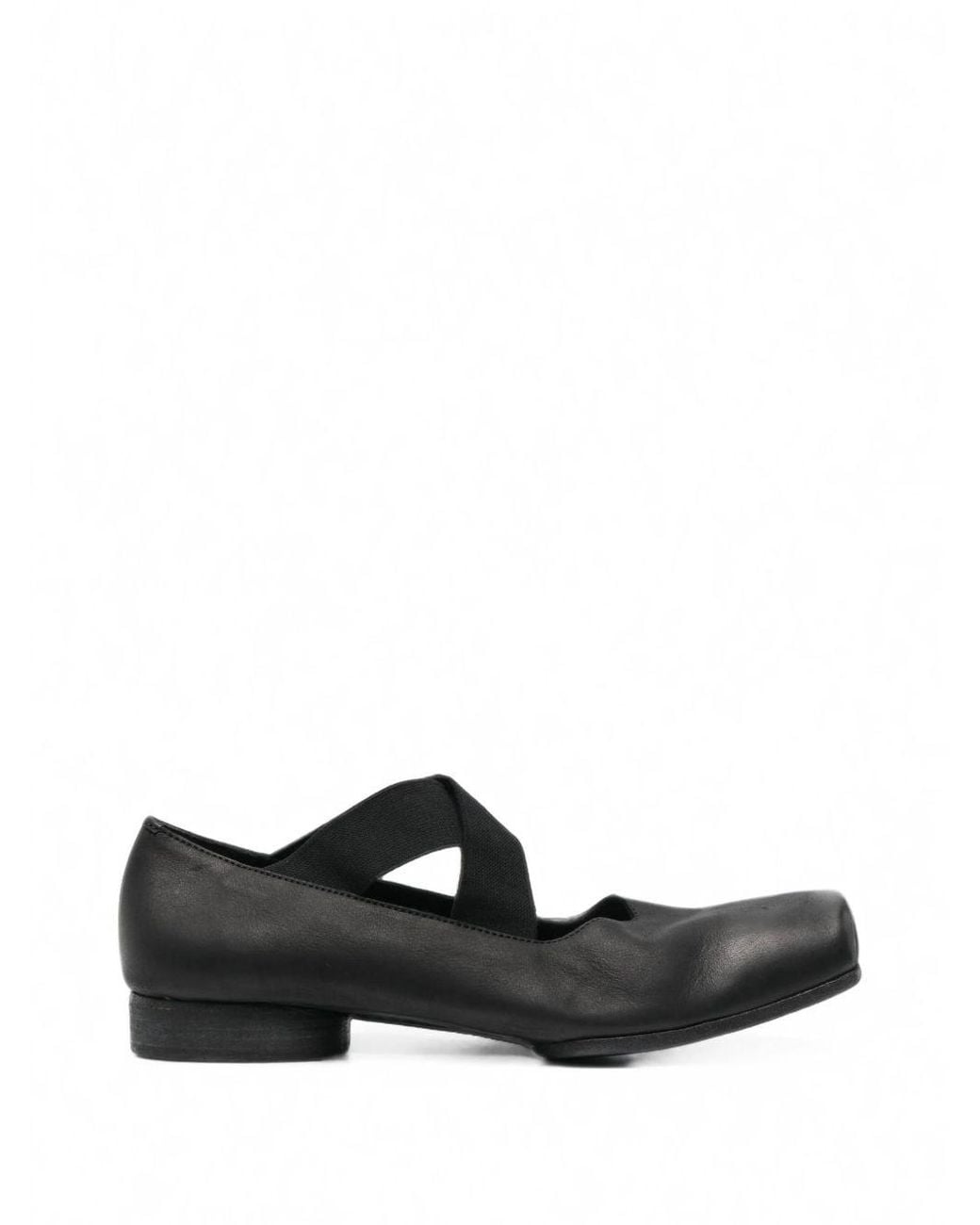 Uma Wang White Leather Ballet Flats