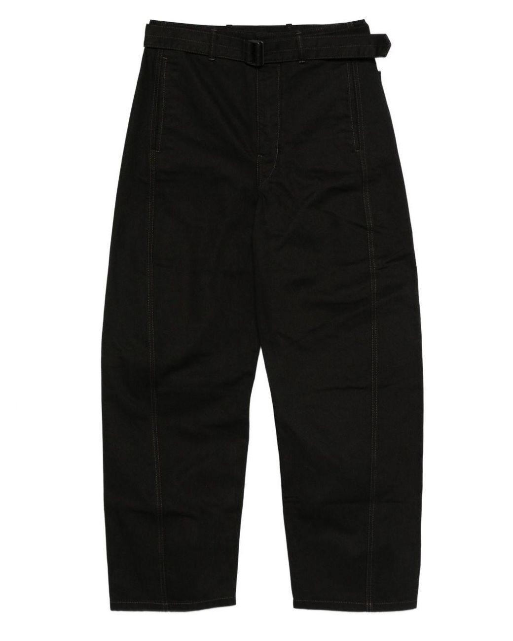 Lemaire Black Twisted Cotton Jeans