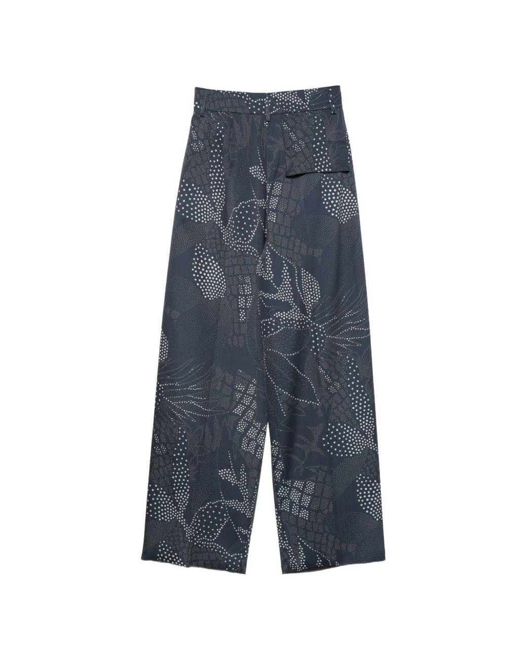 Emporio Armani Blue Printed Trousers