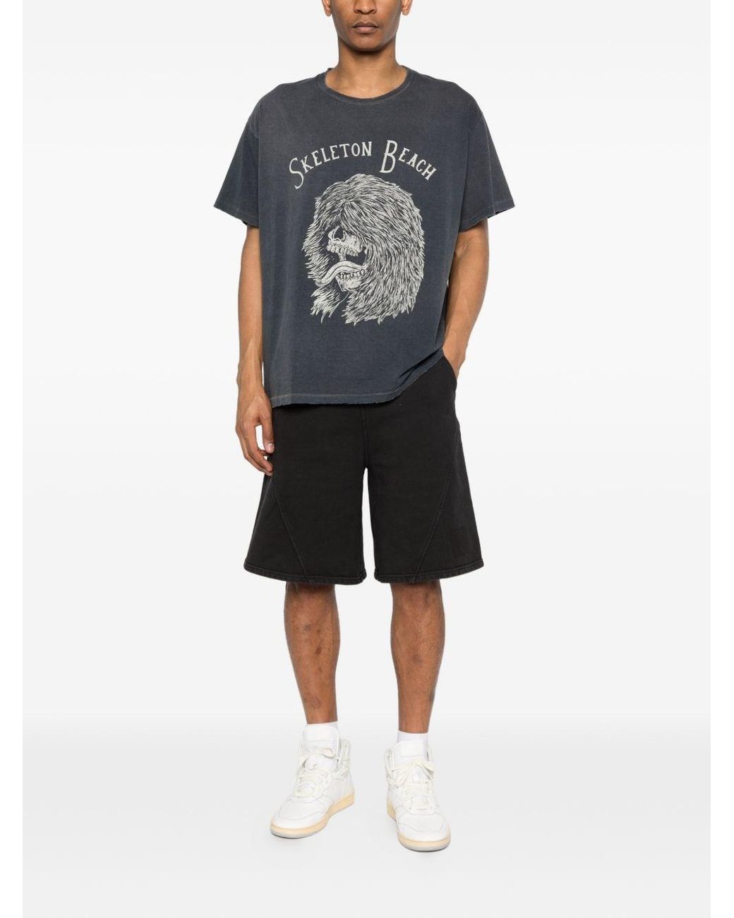 GALLERY DEPT. Blue Skeleton Beach T-Shirt for men