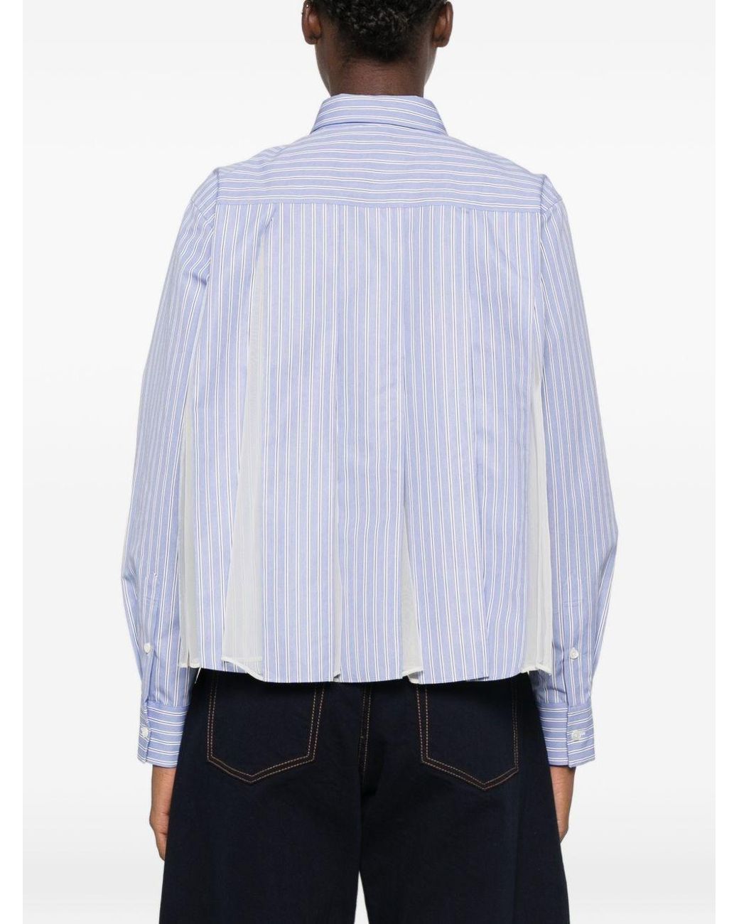 Sacai Purple Cotton Shirt