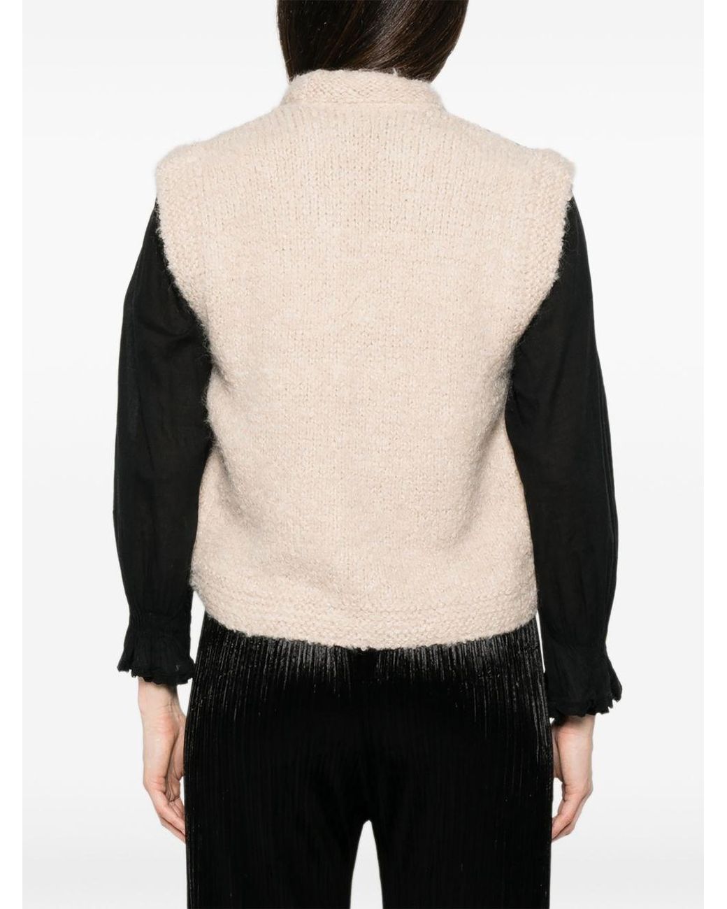 Forte_forte Black Chevron Vest