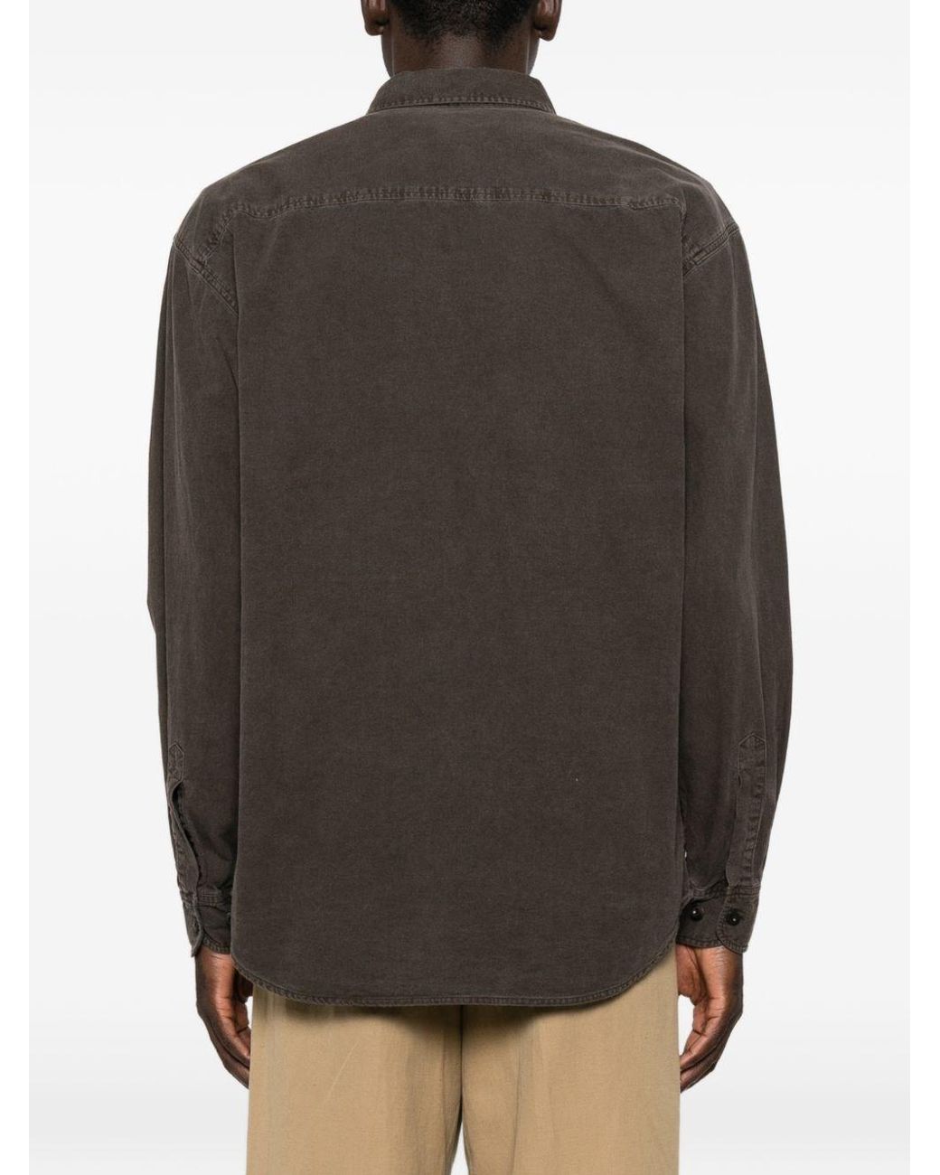 The Row Gray Sadel Cotton Shirt for men