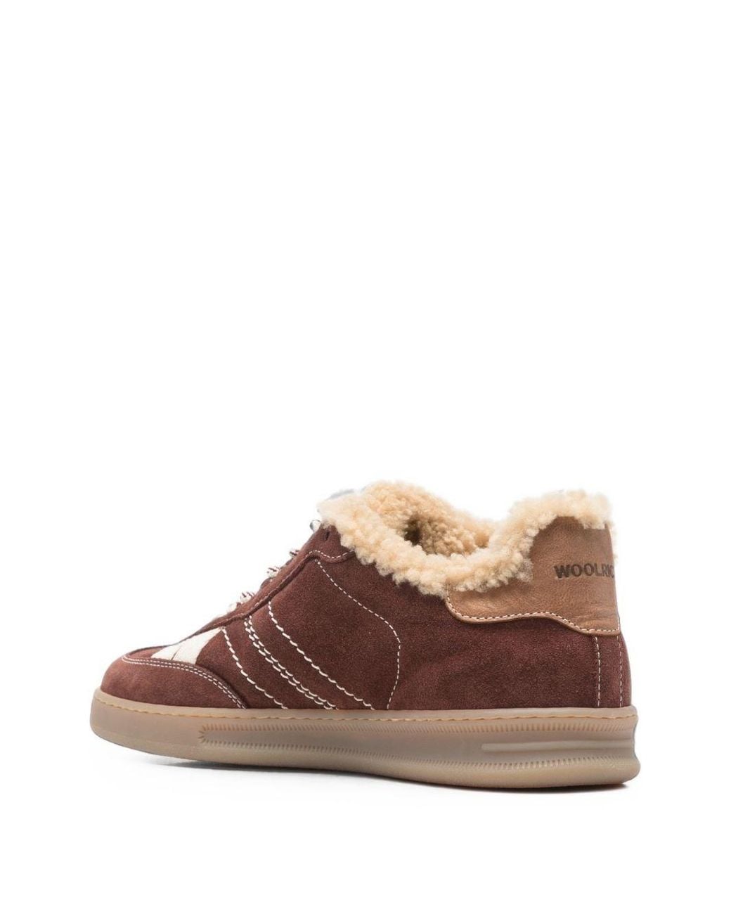 Woolrich Brown Leather Sneakers