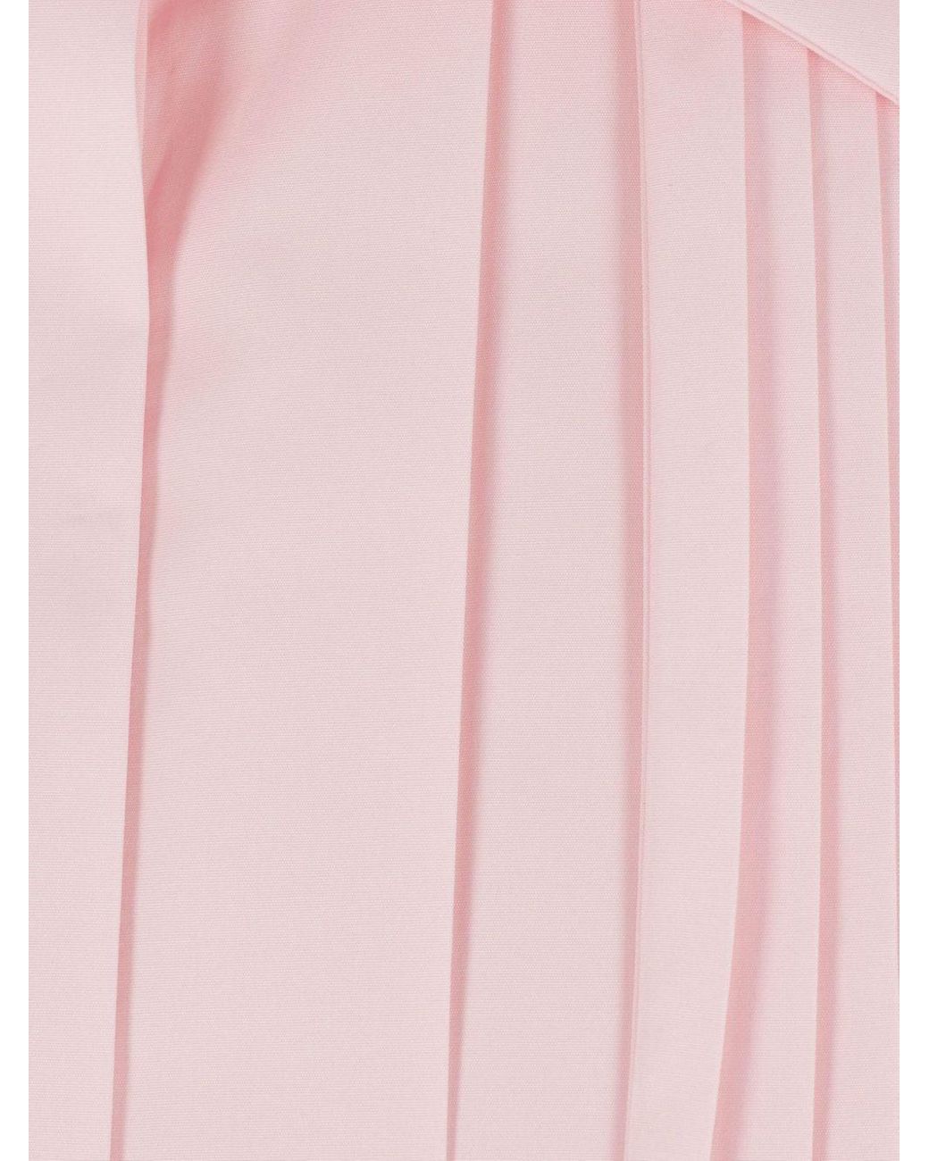 Loewe Pink Draped Cotton Shirt