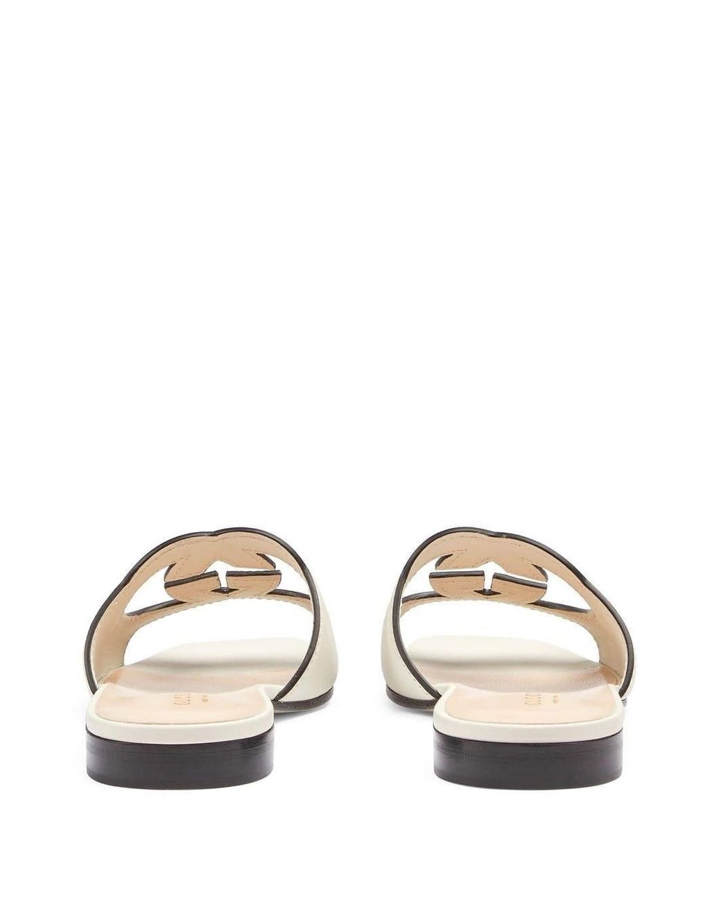 Gucci White Gg Sandals