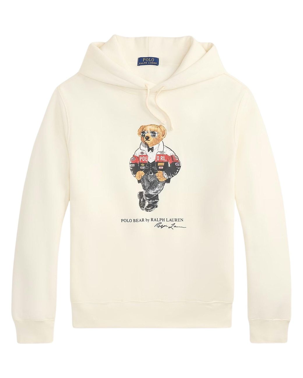 Polo Ralph Lauren White Polo Bear Fleece Hoodie for men