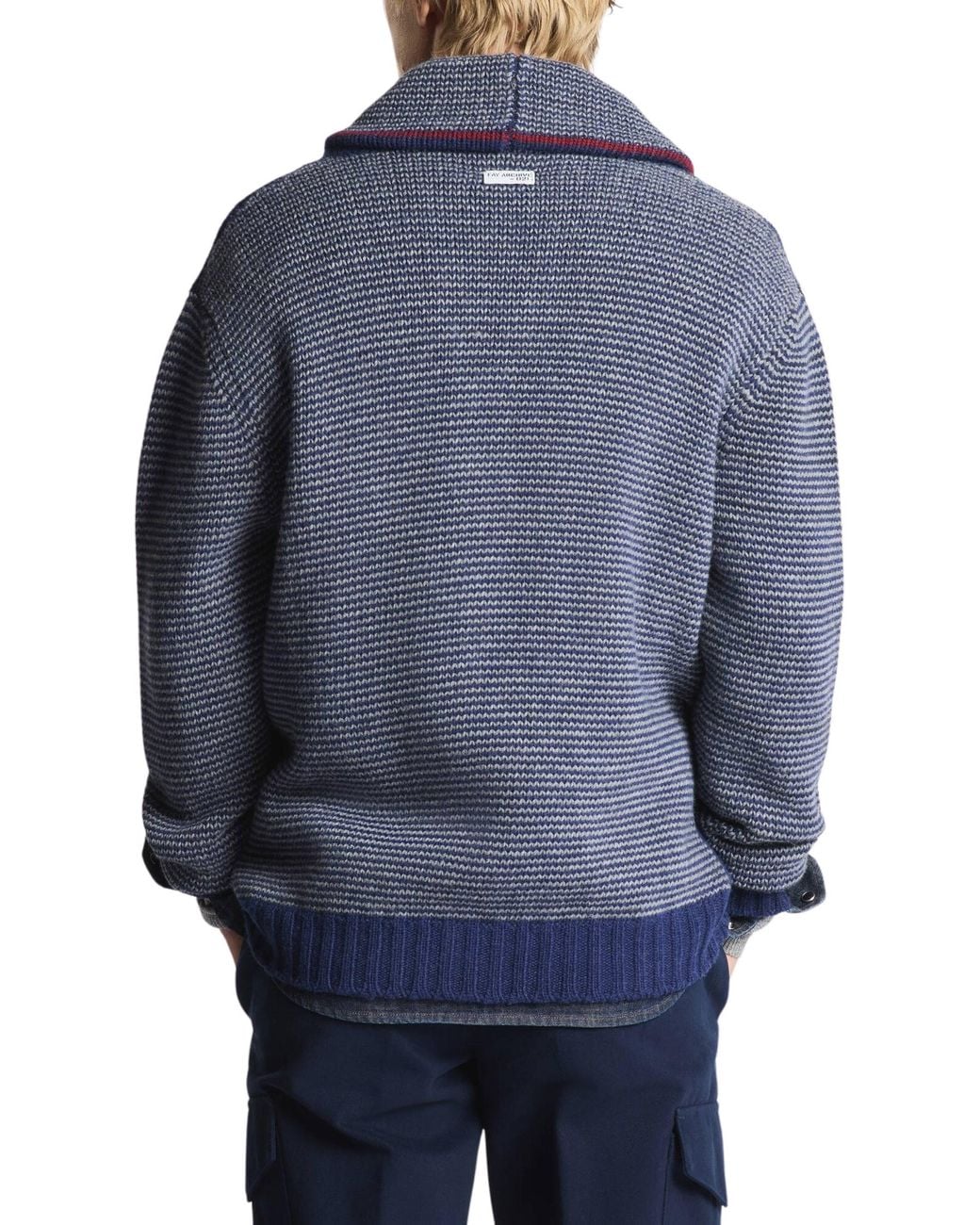 Fay Blue Cardigan for men