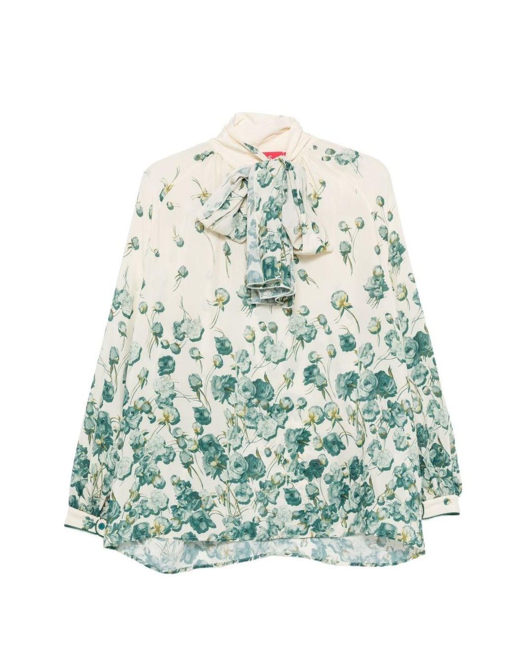F.R.S For Restless Sleepers Green Silk Blend Printed Shirt