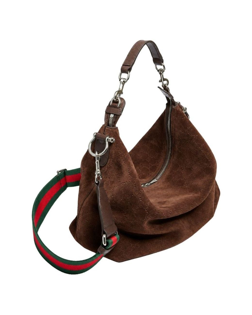 Gucci Brown Brera Suede Leather Shoulder Bag for men