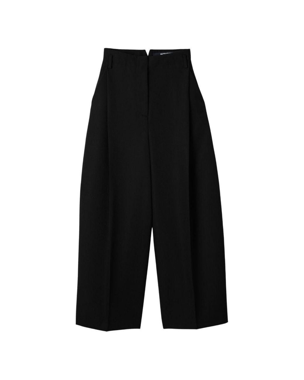 Jacquemus Black Wool Balloon Trousers By