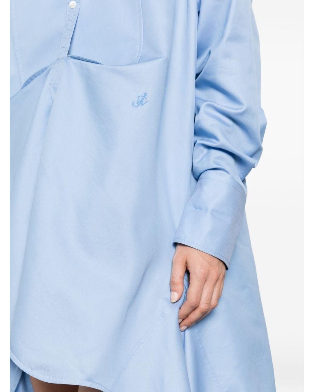 J.W. Anderson Blue Cotton Shirt Dress