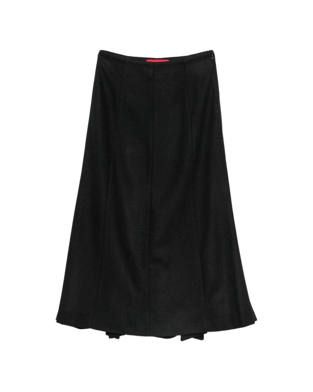 THE LATEST Black Erica Wool Blend Midi Dress