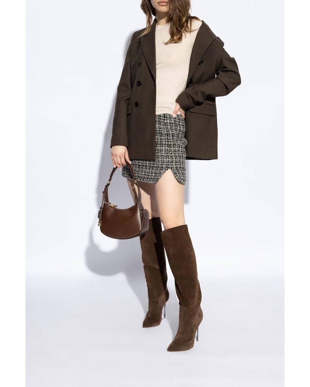 Casadei Brown Blade Leather Boots