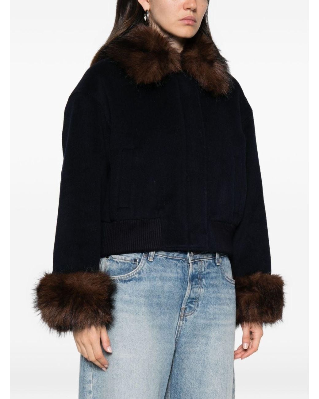 Self-Portrait Black Wool Jacket