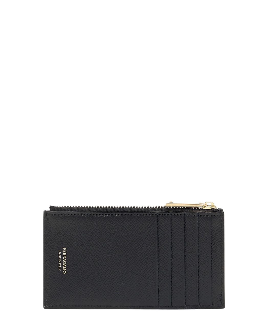 Ferragamo Gray Micro Gancio Wallet for men