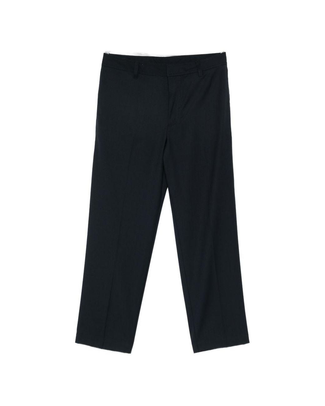 Emporio Armani Blue Wool Trousers for men