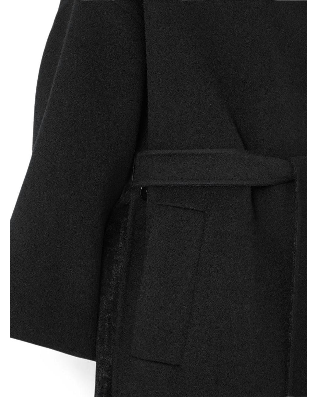 Fendi Black Ff Wool Coat