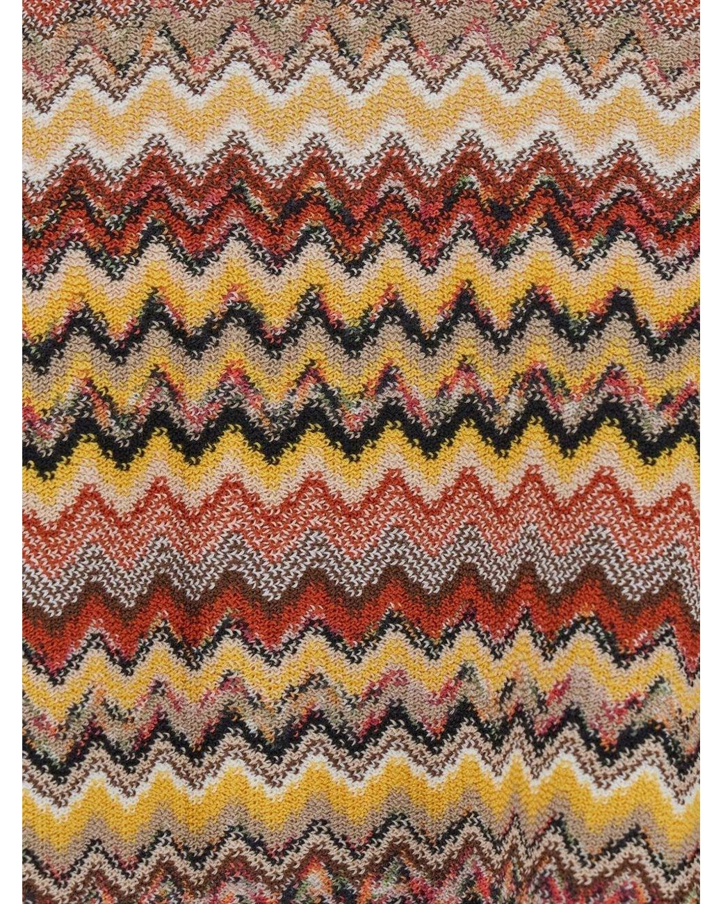 Missoni Brown Poncho With Fringes