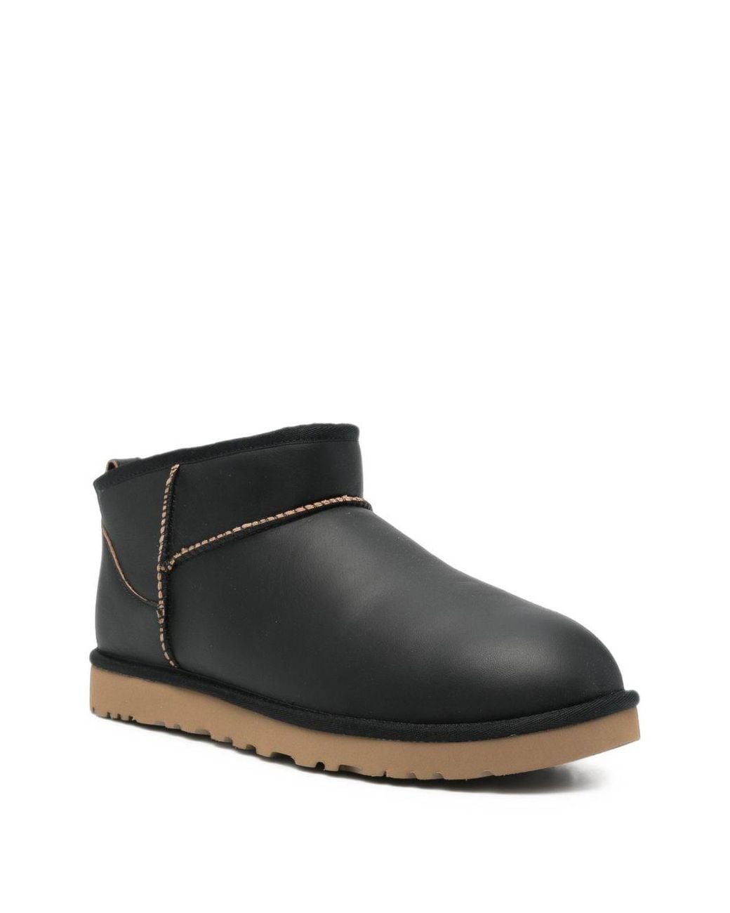 Ugg Black Classic Ultra Mini Contrast Boots for men