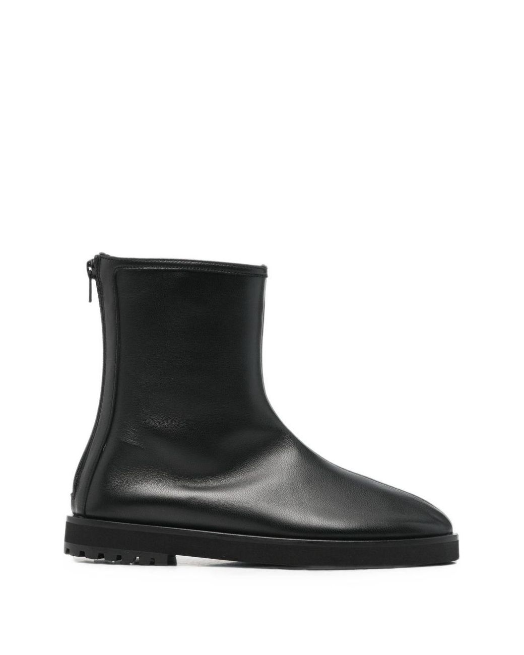 Dear Frances Black Joss Leather Ankle Boots