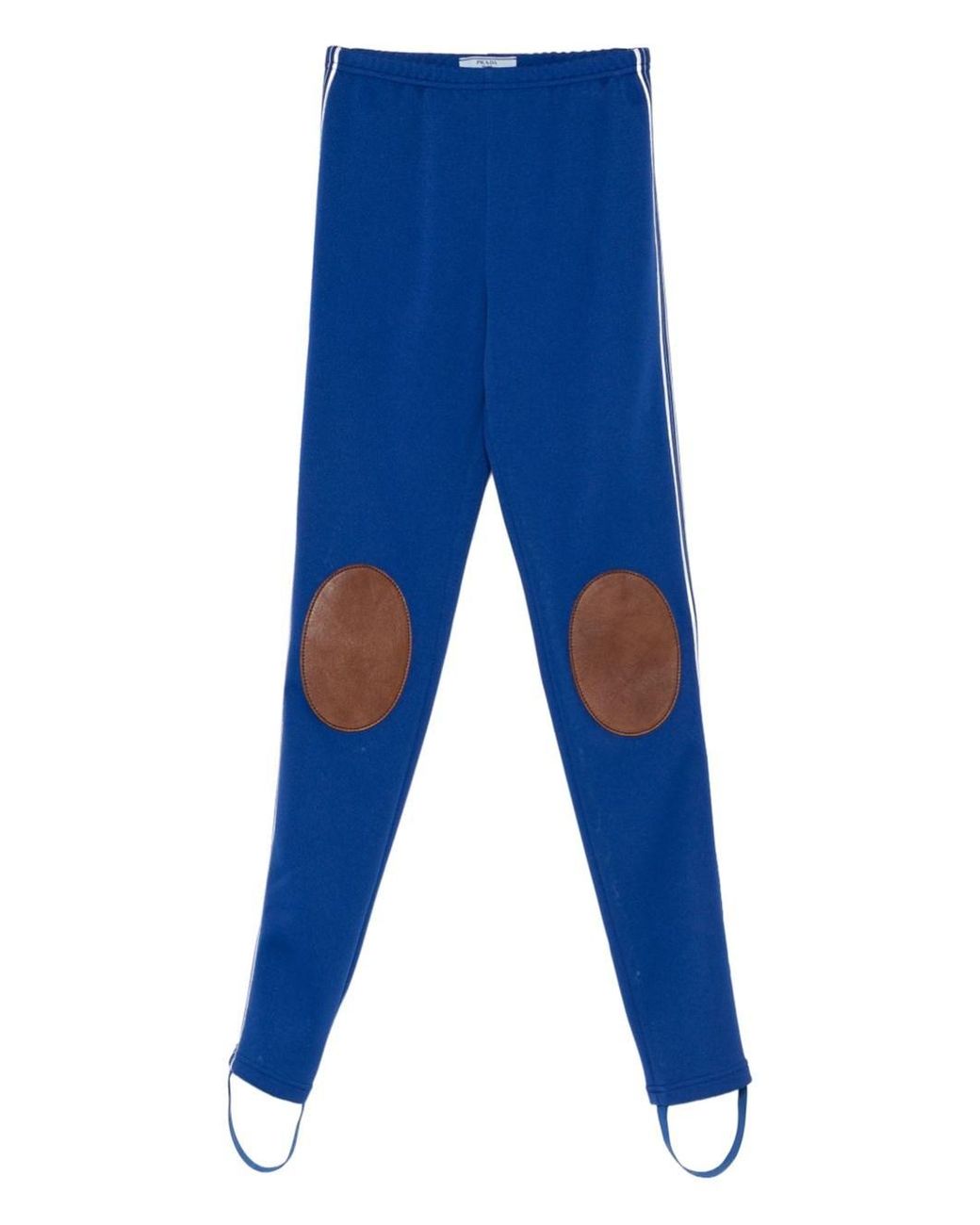 Prada Blue Knee Patches Leggings