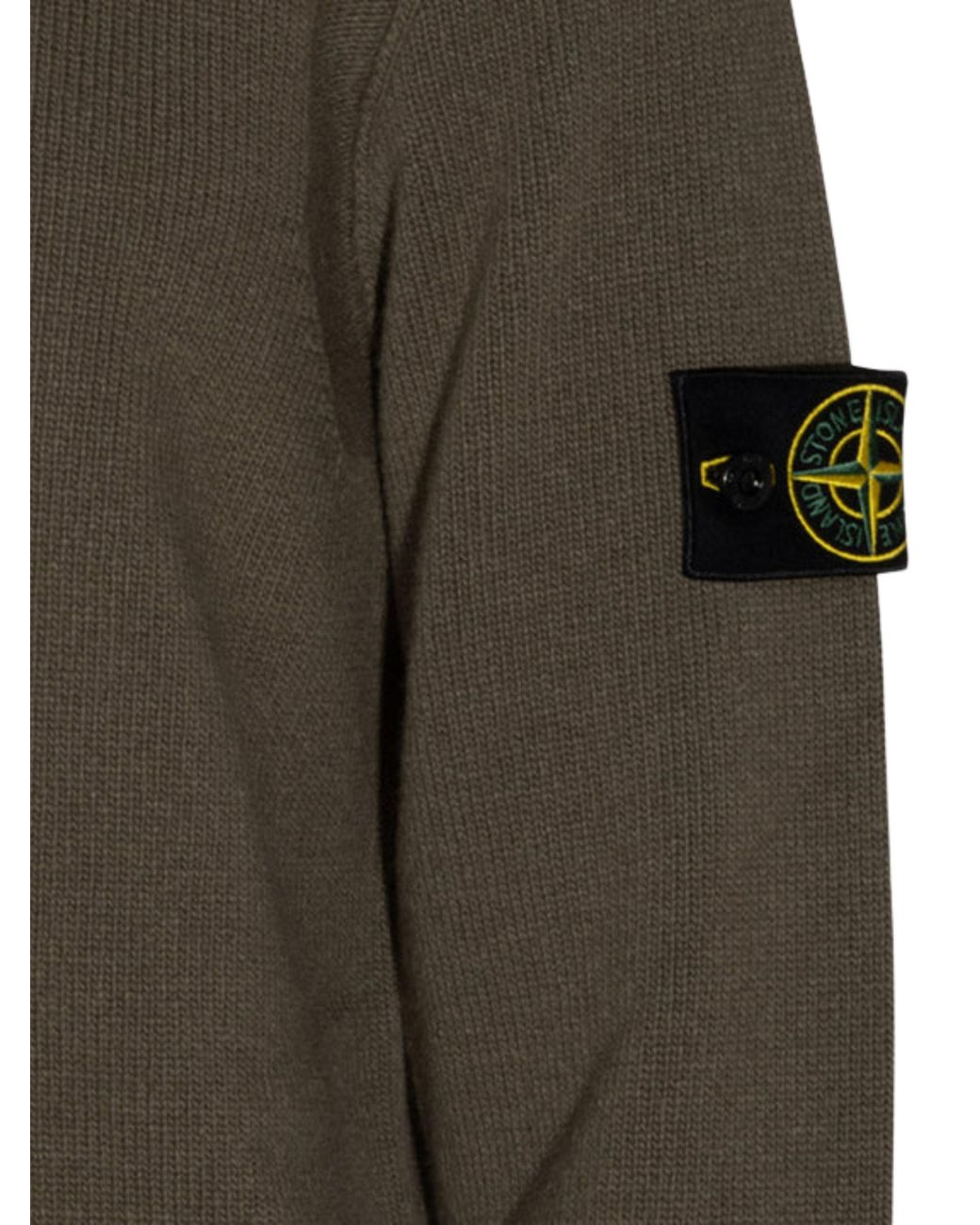 Stone Island Green Wool Sweater for men